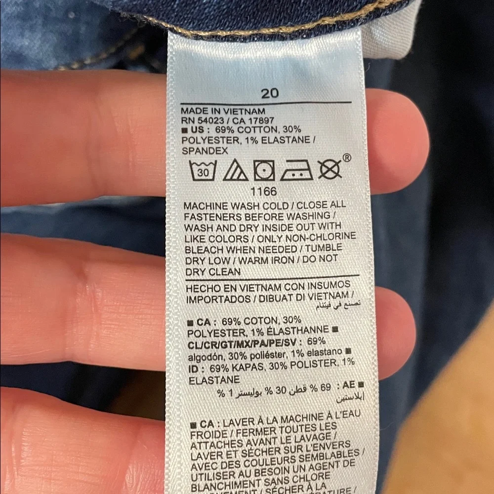 Old Navy high rise kicker boot cut blue jeans women’s size 20 - Picture 8 of 14